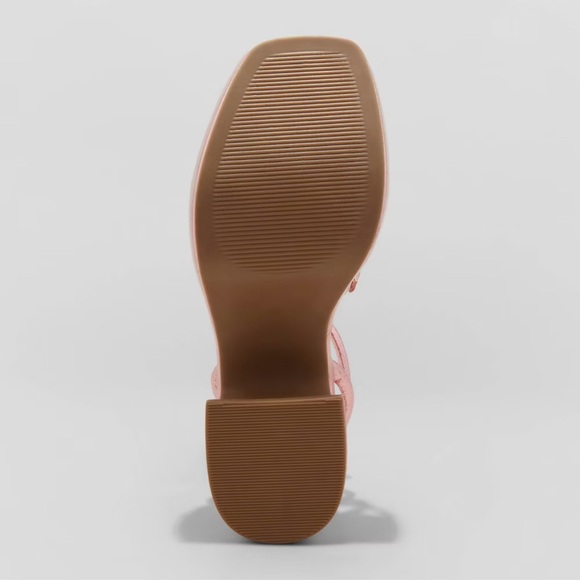 Wild Fable Women's Chunky Block High Heel Sandals Ankle Strap Memory Foam NWOT - Picture 4 of 4